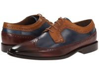 Fashionable Messico Spectator Oxfords for Men - Chamarel - Yellow/Blue/Cognac Leather On Sale